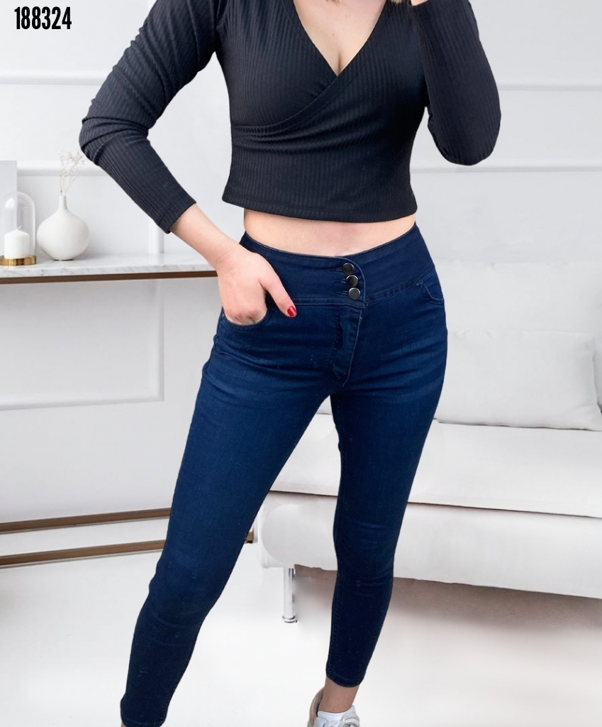 Yüksel Bel Likralı Kot Pantolon, 38345